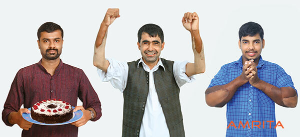 3 получателя трансплантатов: Ману, Абдул Рахим и Джит