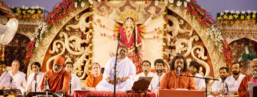 Amma singing bhajans