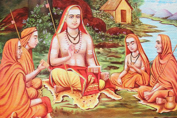 shankaracharya with disciples