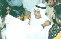Amma gives darshan in Kuwait