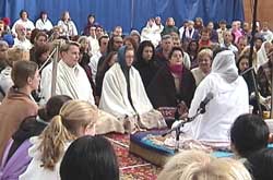 Meditation session with Amma