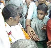 Amma and a boy