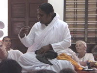 Amma taking care of an injured bird