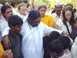 Amma with the tour group in Pune