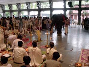 Elephant worship on Ganesha Chaturthi