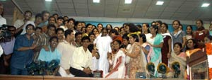 Amma with medical students