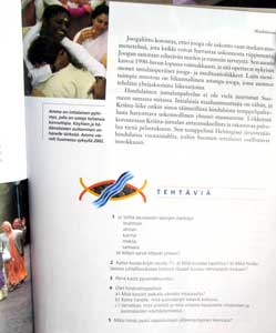 Finnish textbook featuring Amma