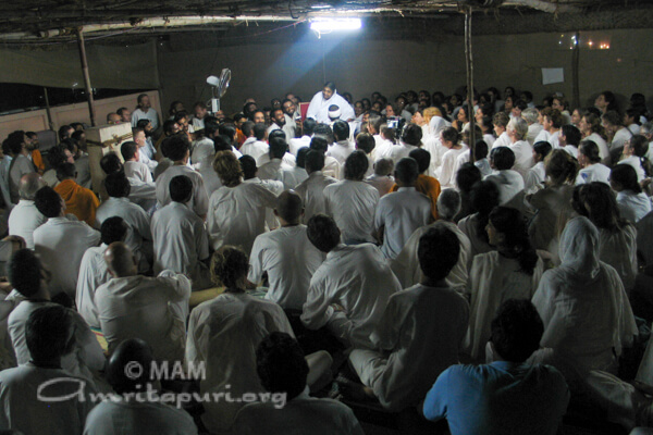 Amma with devotees