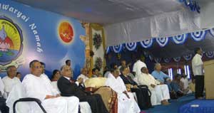 Amma on stage in Bangalore