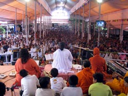 Amma on stage in Palakkad