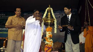 Amma launching the satellite education network