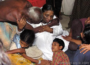 Amma visits tsunami relief camps