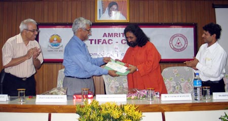 Swami Amritaswarupananda at inauguration of Amrita TIFAC-CORE