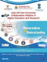 Memorandum of understanding for Indo-US Inter-university Collaborative Initiative in Higher Education and Research