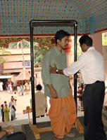 Metal detectors installed at Ashram