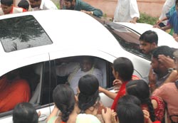 Amma in car