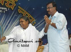 Amma with Sri. C. Divakaran