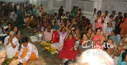 Devotees in the kitchen