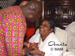 Amma with Olara Otunnu