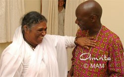 Amma with Olara Otunnu