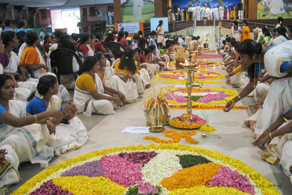 A sea of humanity comprising