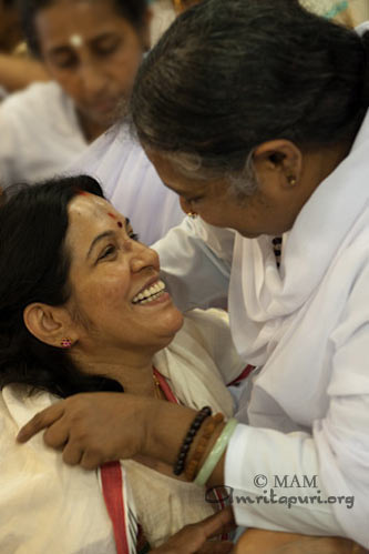 The joy of Amma's darshan