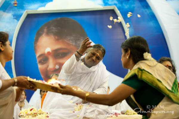 Amma's arati in Thiruvananthapuram