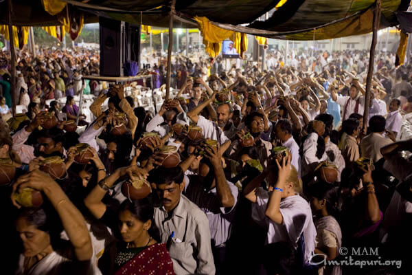 Devotees participated in Sani puja proceeds to the temple