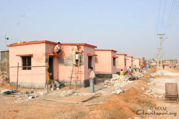 Houses in Raichur in the last phase of completion