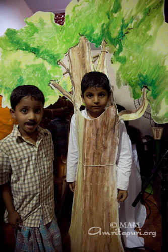 A tree from the play of Amrita Vidyalayam