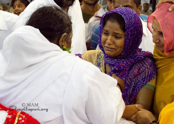 Amma's darshan