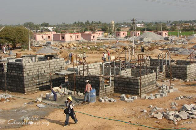 Houses coming up on site