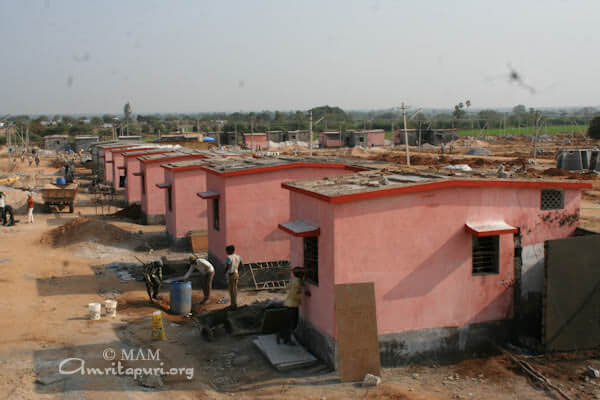 Houses being built in Raichur district 
