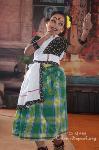 Folk dance by an Amrita Vidyalayam child