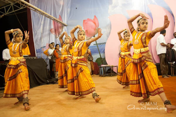 Cultural presentations by Amrita Vidyalayam students