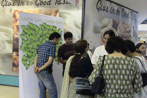 Ayudh members with participants in the Delhi metro