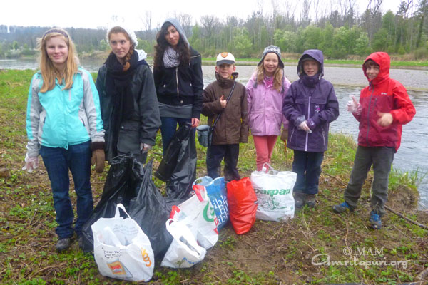 Children who took part in the nature reserve