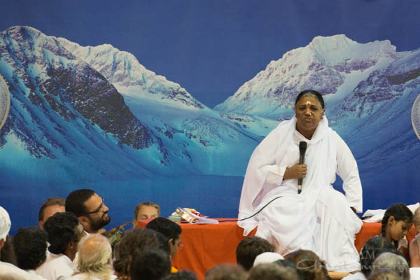 Amma speaking