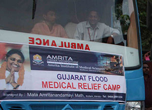 Amrita disaster relief team to visit flood affected Rajasthan & Gujarat