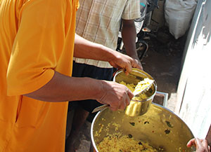 Food for the flood affected in Chennai