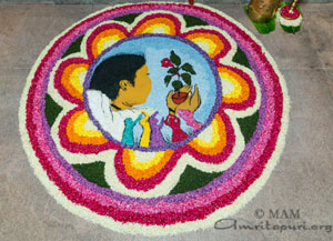 Onam celebrations at Amritapuri