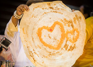 Masala Dosa festival at Amritapuri