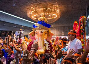 Ganesh Visarjan at Amritapuri Ashram