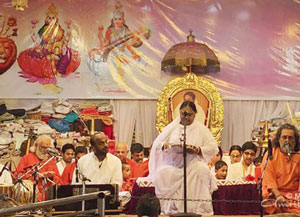 Navaratri days and Vijaya Dasami at Amritapuri