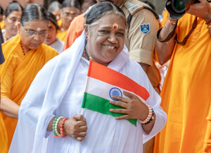 Independence day celebration and Raksha Bandhan with Amma