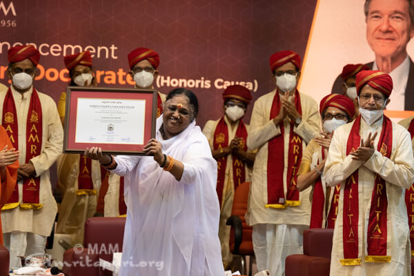 Amrita University honorary doctorate