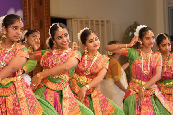 Dance performance in the presence of Amma