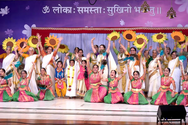 Sunflower dance performance during Christmas celebrations