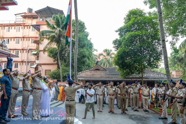 Amma on Republic Day 2024 in Amritapuri