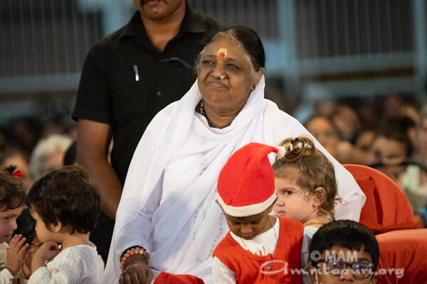 Amma on Christmas 2023 in Amritapuri